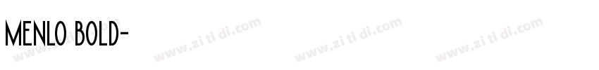 menlo bold字体转换